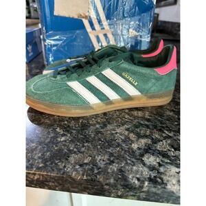 adidas Originals Gazelle Indoor IG5929 College Green/Lucid Pink Unisex Sneaker 8
